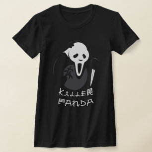 Killer Panda Niedlich Girls FrauenHalloween 2023 T-Shirt