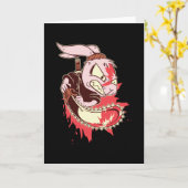 Killer rabbit karte (Gelbe Blume)