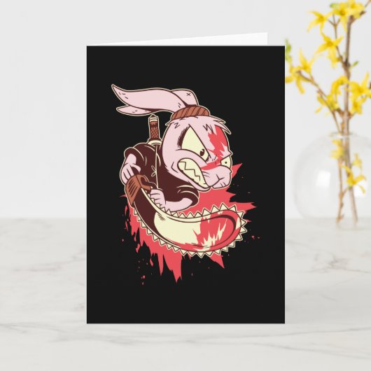 Killer rabbit karte (Gelbe Blume)