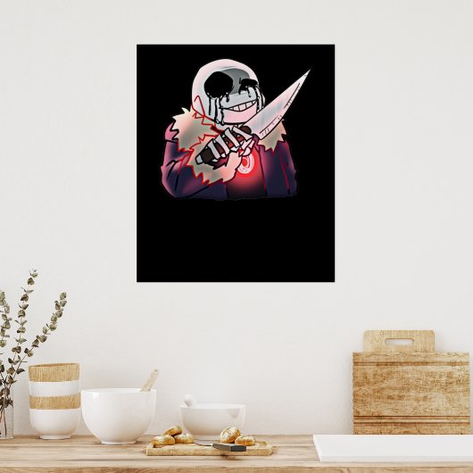 Killer Sans Undertale Poster (Küche)