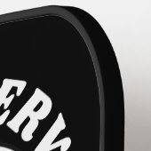 Killer Serve Sugar Skull Mit Monogramm Pickleball Schläger (Linke Seite)