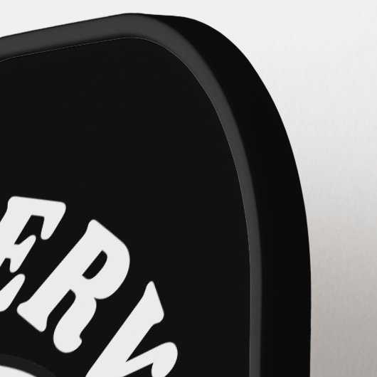 Killer Serve Sugar Skull Mit Monogramm Pickleball Schläger (Linke Seite)