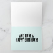 KILLER SHARK ANGRIFFEN GEBURTSTAG GROSSE GREETKART KARTE (Innenseite)