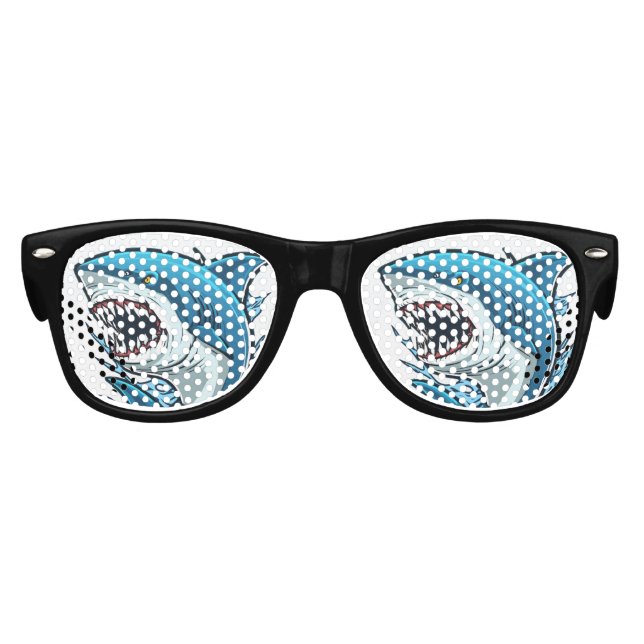 KILLER SHARK PARTY FUNGLASSES SUNGLASSEN PARTYBRILLE (Vorderseite)