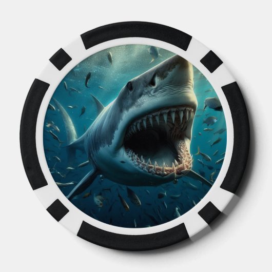 KILLER SHARK POKER CHIPS (Rückseite)