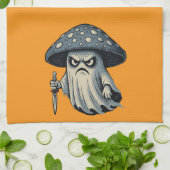 Killer 'Shroom – Spooky Ghost with Knife Geschirrtuch (Gefaltet)