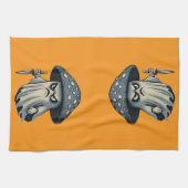 Killer 'Shroom – Spooky Ghost with Knife Geschirrtuch (Horizontal)