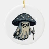 Killer 'Shroom – Spooky Ghost with Knife Keramik Ornament (Hinten)