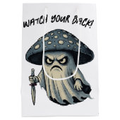 Killer 'Shroom - Spooky Ghost with Knife Mittlere Geschenktüte (Rückseite)