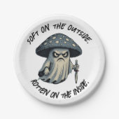 Killer 'Shroom - Spooky Ghost with Knife Pappteller (Vorderseite)