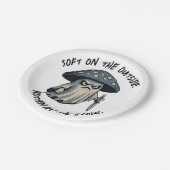 Killer 'Shroom - Spooky Ghost with Knife Pappteller (Schrägansicht)