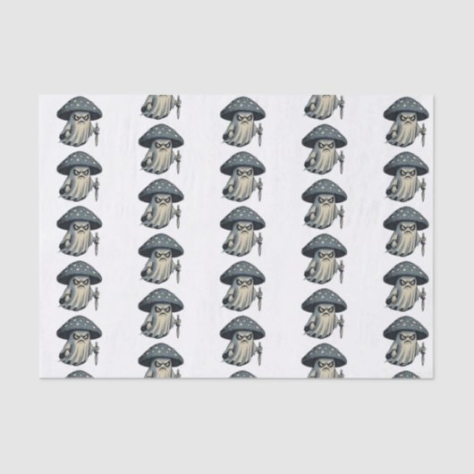 Killer 'Shroom – Spooky Ghost with Knife  Seidenpapier (Vorderseite)