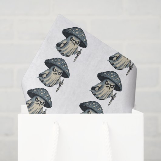 Killer 'Shroom – Spooky Ghost with Knife  Seidenpapier (Geschenktüte)