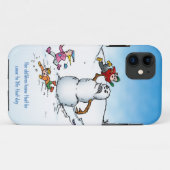 Killer Snowman Funny Cartoon Case-Mate iPhone Hülle (Rückseite (Horizontal))