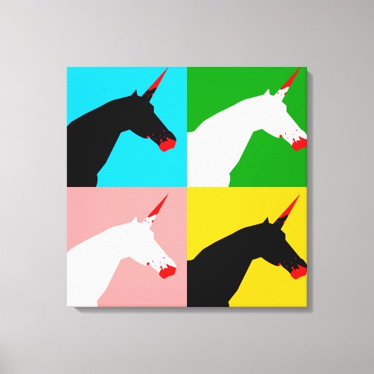 Killer Unicorn (Art Print) Leinwanddruck (Vorderseite)