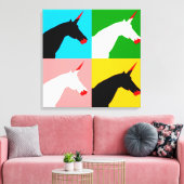 Killer Unicorn (Art Print) Leinwanddruck (Insitu (Wohnzimmer))