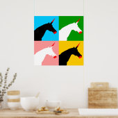 Killer Unicorn (Art Print) Poster (Küche)