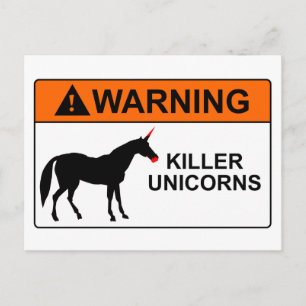 Killer Unicorns Postkarte