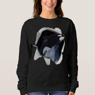 Killer Wal und Wallpaper Fishing Scuba Diving Me Sweatshirt