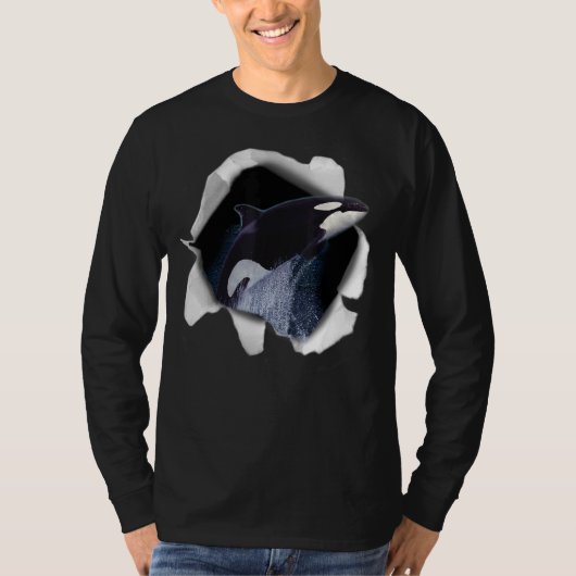 Killer Wal und Wallpaper Fishing Scuba Diving Me T-Shirt (Vorderseite)