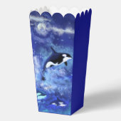 Killer Wale auf Vollmond Popcorn Box Geschenkschachtel (Rückseite)