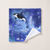 Killer Whale Bath Handtuch Set (Waschlappen)