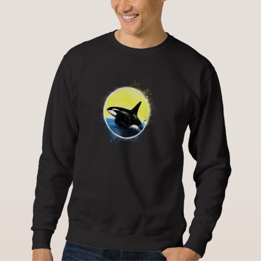 Killer Whale Beach Orca Pul Hoodie (Vorderseite)