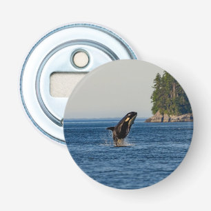 Killer Whale Breaching out of Ocean Water Flaschenöffner