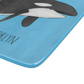 Killer whale cartoon illustration  schneidebrett (Ecke)