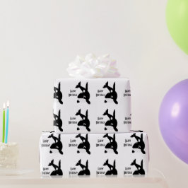 Killer Whale Design Geburtstag Geschenkpapier