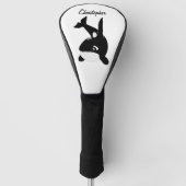 Killer Whale Design Golf Headcover (Vorderseite)