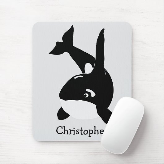 Killer Whale Design Mousepad (Mit Mouse)