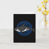 Killer Whale Design Ocean Waves Men Boys Kinder Or Karte (Gelbe Blume)