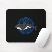 Killer Whale Design Ocean Waves Men Boys Kinder Or Mousepad (Mit Mouse)