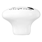 Killer Whale Design Personalised Keramikknauf (Seitenansicht)