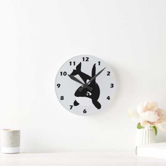 Killer Whale Design Runde Wanduhr (Zuhause)