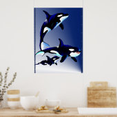 Killer Whale Family Poster (Küche)
