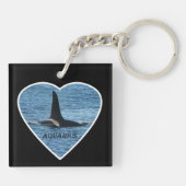 Killer Whale Fin "Aquarius" Schlüsselanhänger (Rückseite)