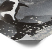 Killer Whale Gerahmt Poster (Ecke)