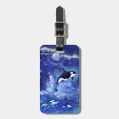Killer Whale Luggage Tag Gepäckanhänger (Vorderseite vertikal)
