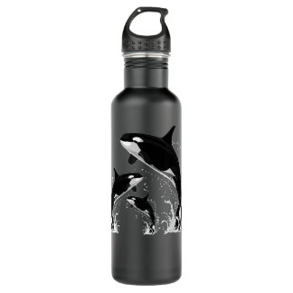 Killer Whale Ocean Animal Lover Orca Edelstahlflasche