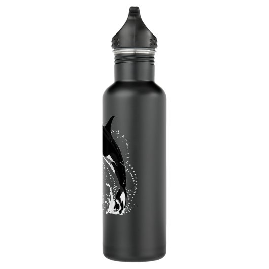 Killer Whale Ocean Animal Lover Orca Edelstahlflasche (Rechts)