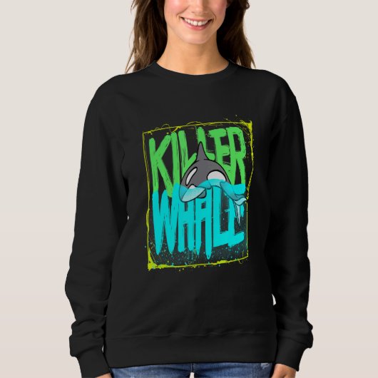 Killer Whale Ocean Orcas Sweatshirt (Vorderseite)