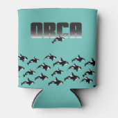 Killer Whale on Blue Dosenkühler (Vorderseite)