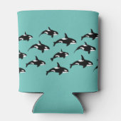 Killer Whale on Blue Dosenkühler (Rückseite)