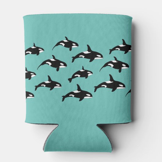 Killer Whale on Blue Dosenkühler (Rückseite)