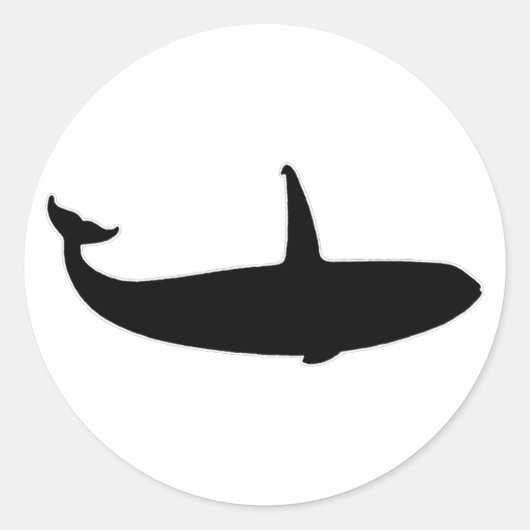 Killer Whale - Orca (Abbildung) Runder Aufkleber (Vorderseite)