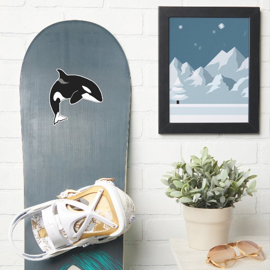 Killer Whale Orca Aufkleber (Snowboard)