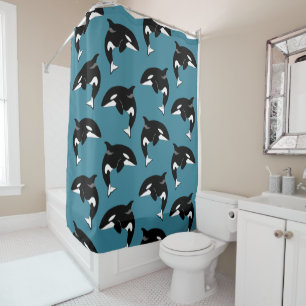 Killer Whale Orca Duschvorhang