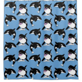 Killer Whale Orca Duschvorhang (Vorderseite)